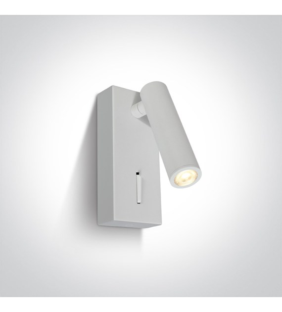 65746/W/W Kinkiet Kandila biała LED 3000K 3W IP20