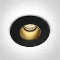 10102H/B/W wpust COB LED czarny IP65 3000K 2W dark