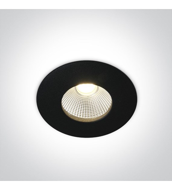 10112P/B/W Wpust Alasa czarny LED 3000K 12W IP64