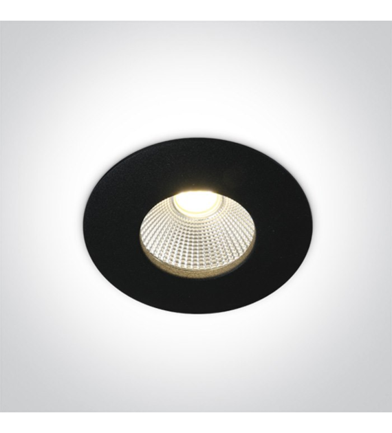 10112P/B/W Wpust Alasa czarny 3000K 12W IP64