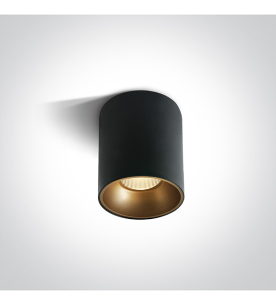 12120Z/B/W Lampa sufitowa czarna 20W 3000K IP20