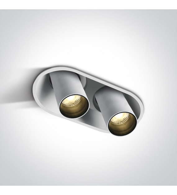 11207C/W/W biały wpust COB LED 3000K 2x7W; wymagan