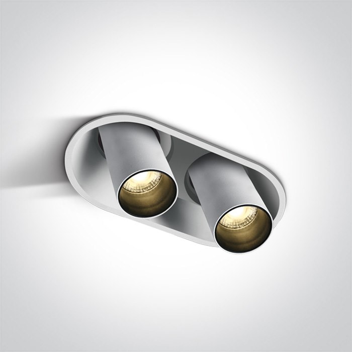 11207C/W/W biały wpust COB LED 3000K 2x7W; wymagan