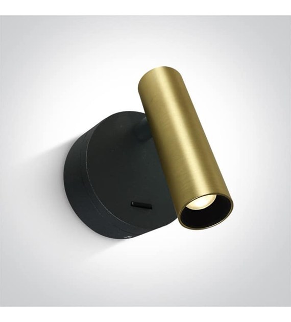 65738/BBS/W Kinkiet Dokimio mosiądz LED 3000K 3W