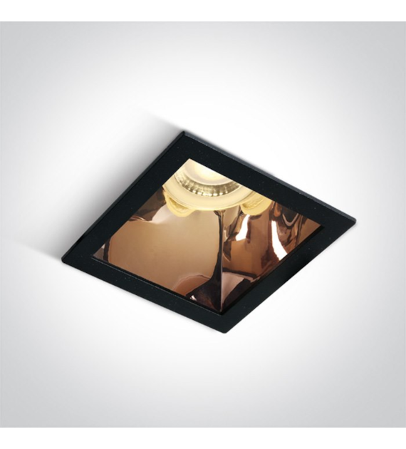 50105M/B/CU czarny wpust z miedzianym odbłyśnikiem