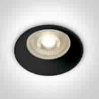 10105D2/B czarny wpust z oprawką GU10 MR16 50W sem