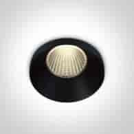 10112HA/B/W czarny wpust LED 12W 3000K IP20 dark l